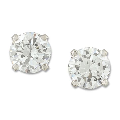 cartier diamond solitaire earrings|cartier 18k diamond earrings.